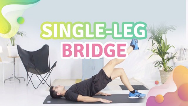 Single-leg bridge - Step to Health