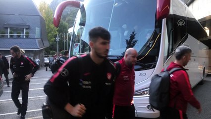 A Milli Takım kamp yapacağı otele ulaştı - ANDORRA LA VELLA