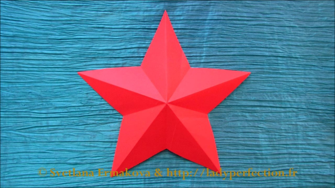 Origami facile :  Étoile