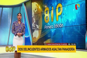 SMP: cámaras registraron asalto a panadería