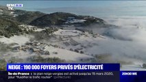 Après les importantes chutes de neige dans le Sud-Est, 190.000 foyers sont toujours privés d'électricité