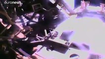 شاهد: رواد يقومون بالسير في الفضاء لإصلاح مطياف بالمحطة الدولية