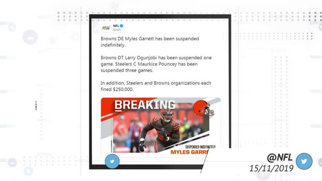 Socialeyesed - Myles Garrett suspended indefinitely