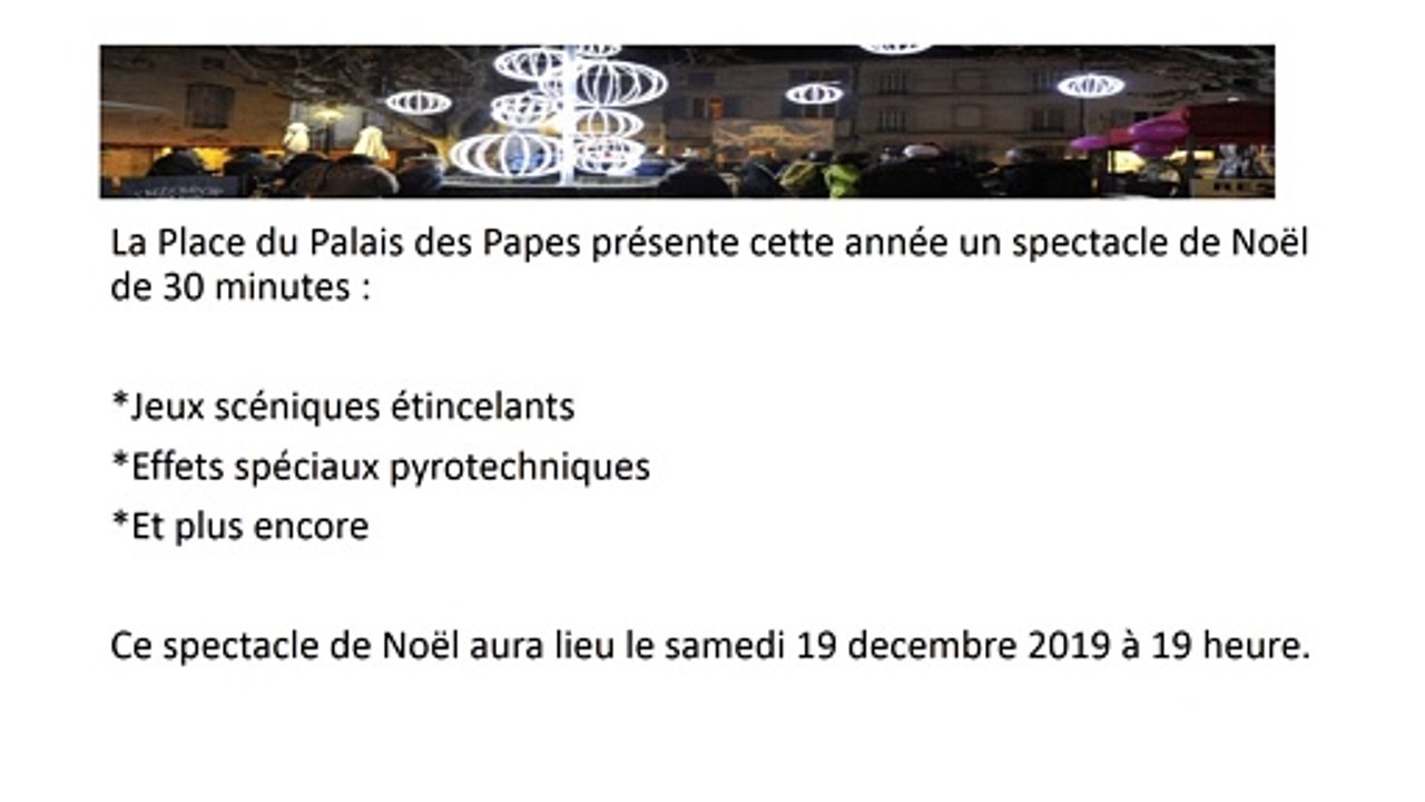 Noël au Palais des Papes d’Avignon en France (2)