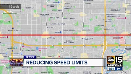 Tempe proposing reduced speed limits to improve safety