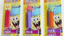 Spongebob Squarepants Pez Candy Dispensers and Play Foam Surprise Eggs-