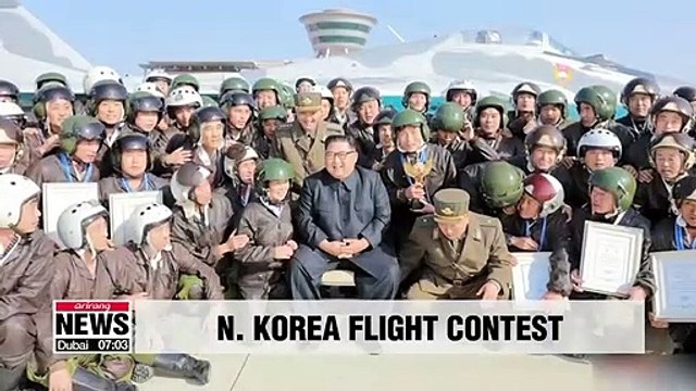 N. Korean leader Kim Jong-un attends flight contest by regime's invincible air force: KCNA