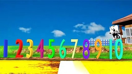 cuenta los numeros del 1 al 10 con la vaca lola