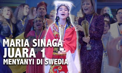 Maria Sinaga Juara 1 Menyanyi di Swedia