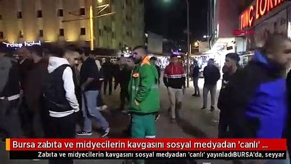Zabıta ve midyeci kavgası sosyal medyada gündem oldu