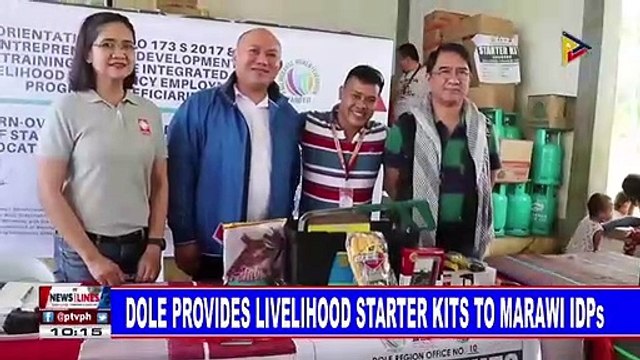 DOLE provides livelihood starter kits to Marawi IDPs