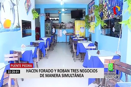 Puente Piedra: ladrones roban más de 150 mil soles de negocios tras hacer forados