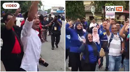 'Sungai Buloh' vs 'Hancing' laungan merah dan biru