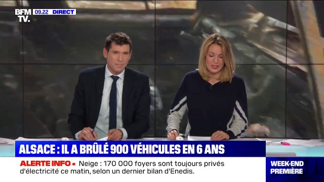 Bas-Rhin: recherché depuis six ans, un homme suspecté d'avoir brûlé 900 voitures arrêté