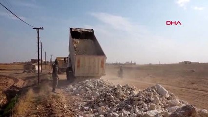 Ankara-tel abyad'da yol yapım çalışmaları