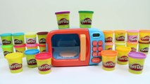 Just Like Home Microwave Toy Playset with Toy Velcro Fruit and Veggies-