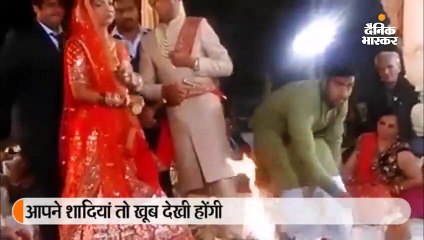 मंत्रों के साथ फिल्मी गाने गाकर पंडित ने लगवाए फेरे