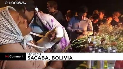 Vigil in Bolivia after five supporters of deposed president Evo Morales shot dead