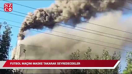 Futbol maçını maske takarak seyredecekler