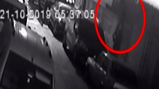 'Örümcek Adam' gibi duvara tırmanan hırsızlar kamerada