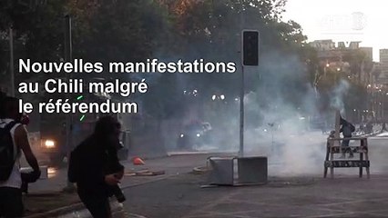 Chili: nouvelle manifestation malgré l'annonce du référendum