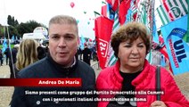 Roma - Deputati PD alla manifestazione dei pensionati italiani (16.11.19)
