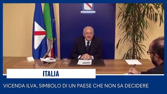 De Luca - I casi di Venezia e dell-Ilva di Taranto (15.11.19)