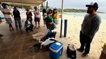 Treinamento de voluntários para chegada do óleo nas praias da Grande Vitória