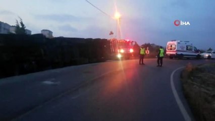 Arnavutköy'de bisikletlinin feci ölümü: Virajı alamayan tır bisikletlinin üzerine devrildi