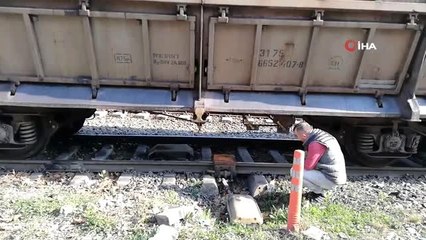 Limana yük almaya giden tren raydan çıktı, ekipler seferber oldu
