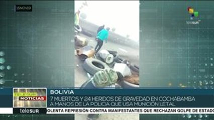 Bolivia: confirman 7 muertos por represión policial en Cochabamba