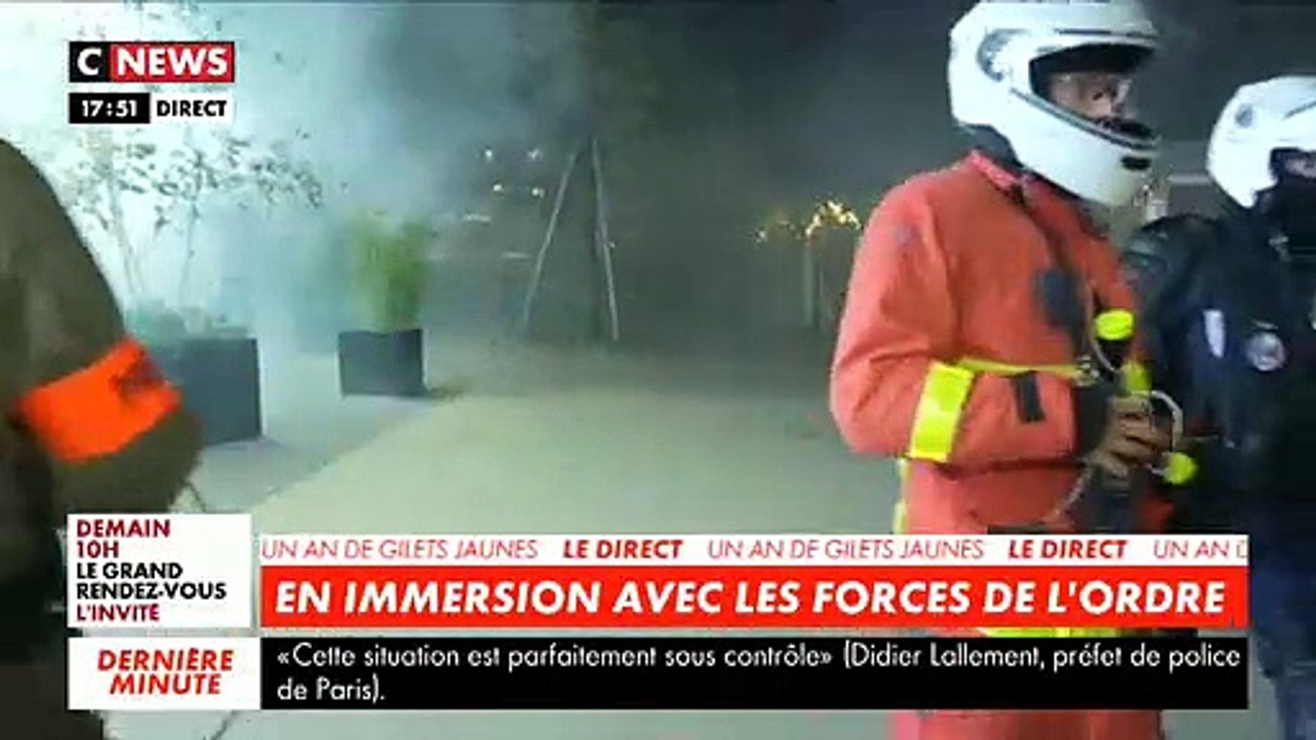 Gilets Jaunes 1er Anniversaire Incidents Samedi Soir Aux Halles à Paris Et Interview De Jérôme Rodrigues