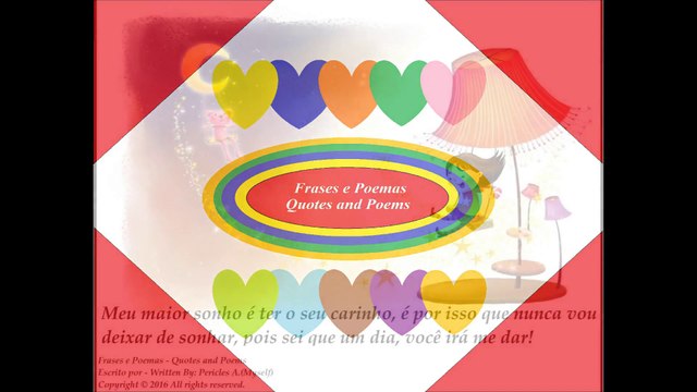 Meu maior sonho é ter o seu carinho, nunca vou deixar de sonhar! [Frases e Poemas]