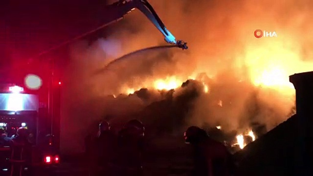 Sakarya'daki geri dönüşüm fabrikası bir kez daha alevlere teslim oldu