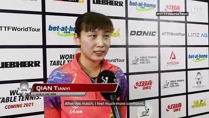 Qian Tianyi interview | 2019 Austrian Open