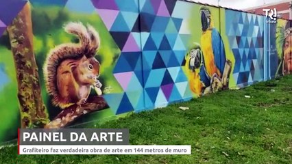 Muralista dá nova vida pra Pinhais e chama atenção do Brasil inteiro