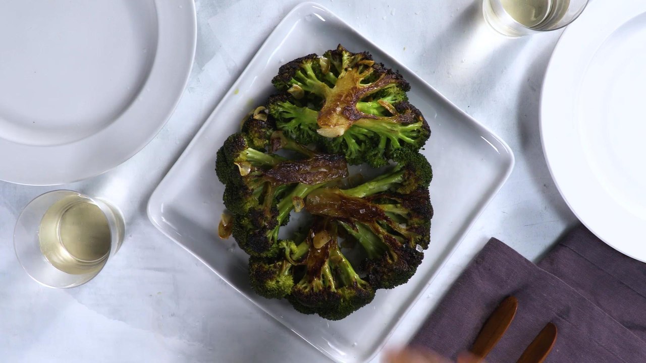 Caramelized Broccoli with Garlic