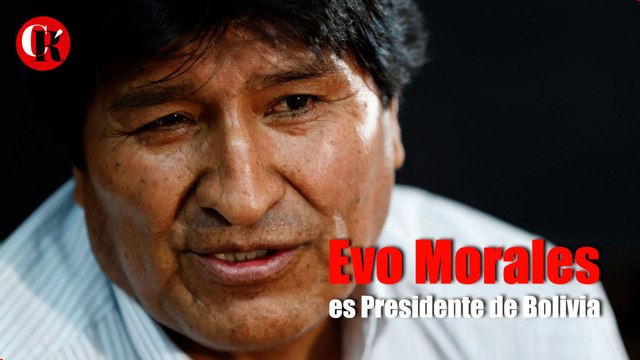 Evo Morales es Presidente de Bolivia