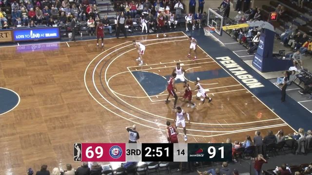 Marcus Lee goes up to get it and finishes the oop