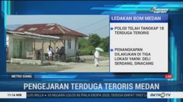 Polisi Terus Kejar Terduga Teroris Medan yang Melarikan Diri