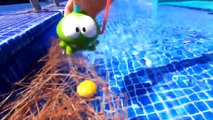 Om Nom on the Beach: Funny Toy Videos for Kids with Toy Cars and Trucks.