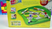 Crayola Color Wonder Mess Free Art Desk with Fun Lion Monkey Snake Animal Shape Stamps-