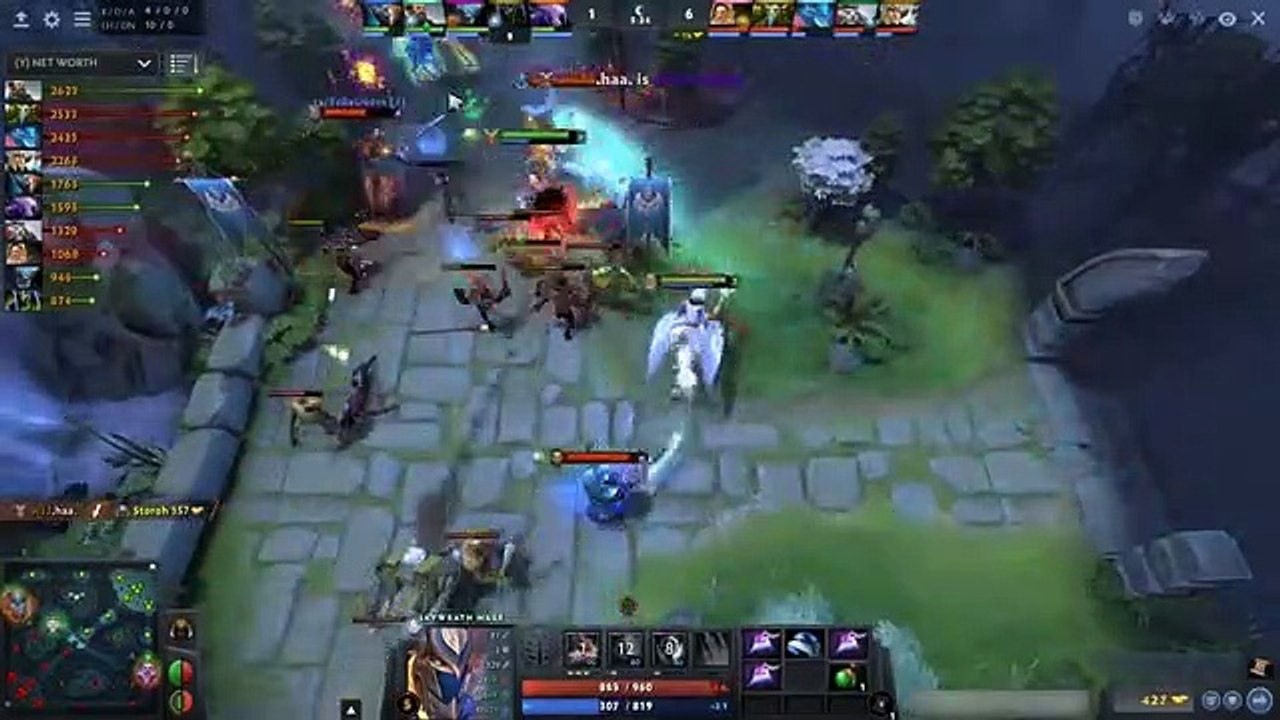 中场对无人mbx史诗游戏-魔法对物理爆发Dota 2