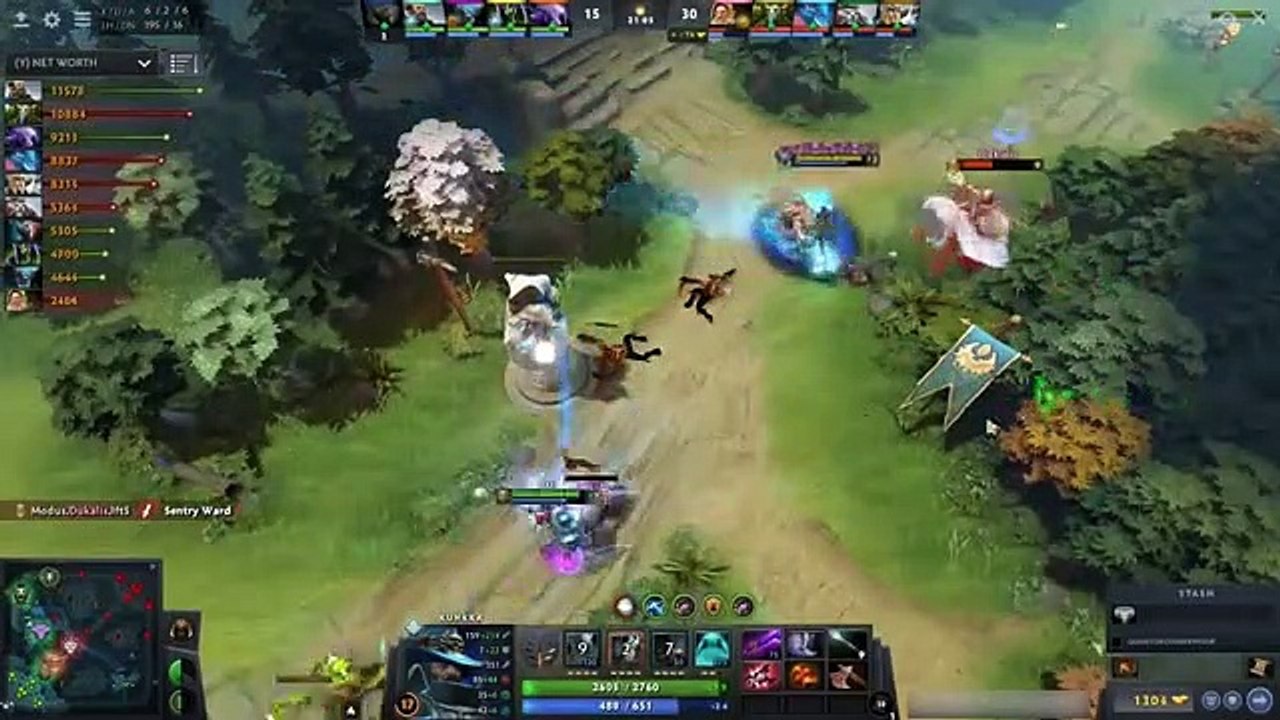 中场对无人史诗游戏-mbx魔法对物理爆发Dota 2