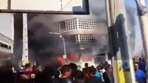 İran Merkez Bankası'na ait bina ateşe verildi