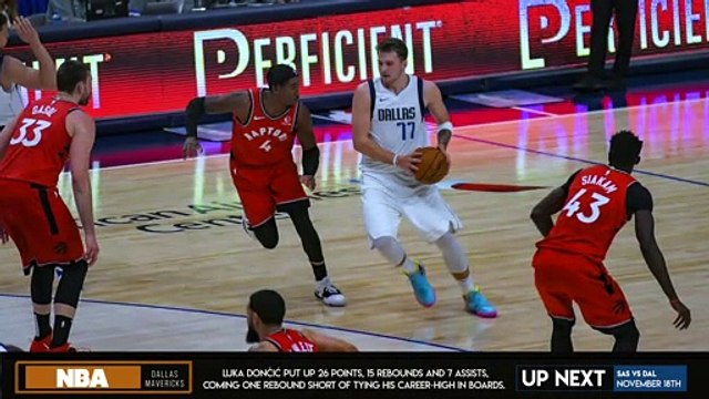 Toronto Raptors vs Dallas Mavericks | (D) Luka Dončić 26 pts, 15 reb, 7 ast