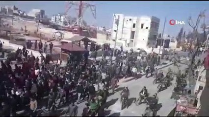 - El Bab’da teröriste idam cezası isteyen halktan protesto