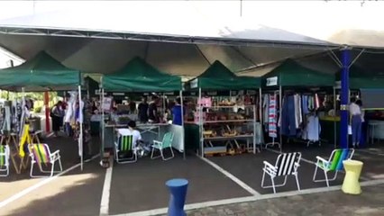 Com tempo bom em Cascavel, Feira do Teatro é opção de lazer