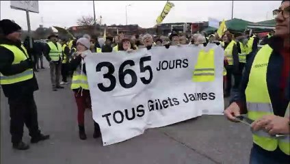 Gilets jaunes à Saint-Avold : début du cortège