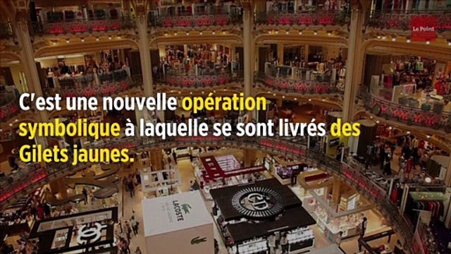 Gilets jaunes : les Galeries Lafayette un court instant occupées et fermées